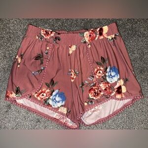 Floral Pink Shorts